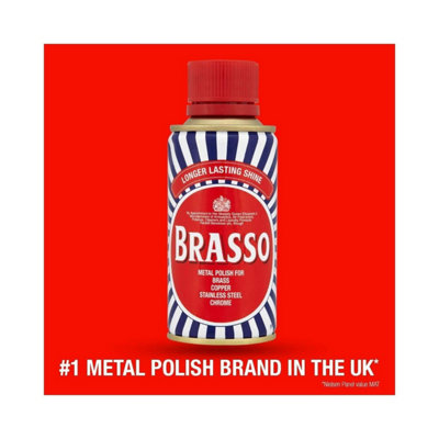 6 x 1L Brasso Metal Liquid Polish Brass Copper Stainless Steel & Pewter Cleaner