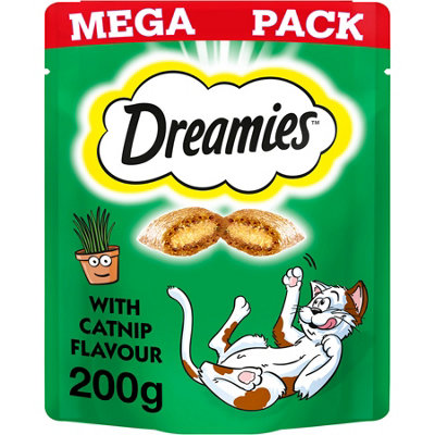 6 x 200g Dreamies Cat Treats With Catnip