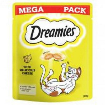 6 x 200g Dreamies Cat Treats With Cheese Mega Pack