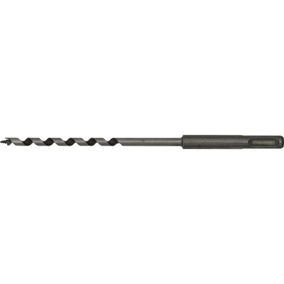 6 x 200mm SDS Plus Auger Wood Drill Bit - Fully Hardened - Smooth Drilling