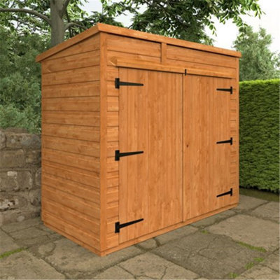 6 x 3 (1.83m x 0.9m) Wooden Tongue and Groove PENT Bike Shed (12mm Tongue and Groove Floor and PENT Roof) (6ft x 3ft) (6x3)