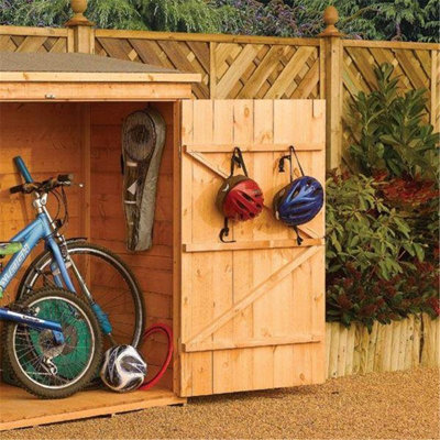 6 x 3 Deluxe Tongue And Groove Wallstore / Bike Shed (1.83m x 0.83m)