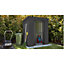 6 x 3 Pent Metal Garden Shed - Anthracite Grey (6ft x 3ft / 6' x 3' / 1.8m x 1.0m)