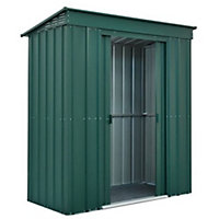 6 x 3 Pent Metal Garden Shed - Heritage Green (6ft x 3ft / 6' x 3' / 1.8m x 1.0m)