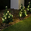 6 x 30cm LED Lit Premier Christmas Tree Path Lights (15 LEDs Per Tree)