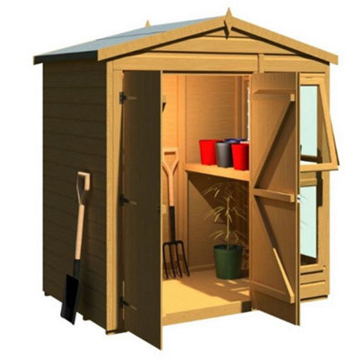 6 x 4 (1.82m x 1.21m) - Apex Sun Hut - Potting Shed