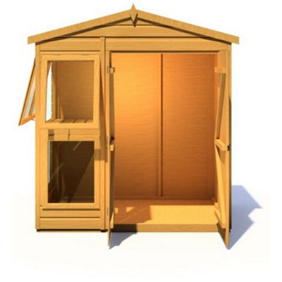 6 x 4 (1.82m x 1.21m) - Apex Sun Hut - Potting Shed