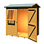 6 x 4 (1.82m x 1.21m) - Reverse Apex Wooden Garden Shed - Door On Right Hand Side