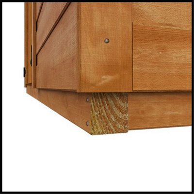 6 x 4 (1.83m x 1.15m) Wooden Tongue and Groove PENT Bike Shed (12mm Tongue and Groove Floor and PENT Roof) (6ft x 4ft) (6x4)