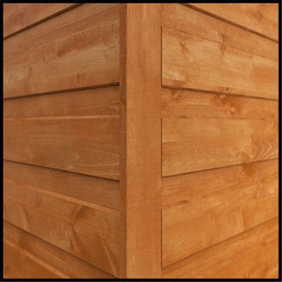 6 x 4 (1.83m x 1.15m) Wooden Tongue and Groove PENT Bike Shed (12mm Tongue and Groove Floor and PENT Roof) (6ft x 4ft) (6x4)