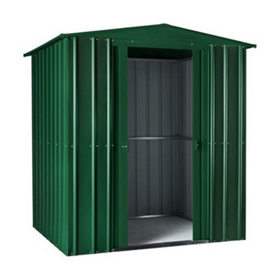6 x 4 Apex Metal Garden Shed - Heritage Green (6ft x 4ft / 6' x 4' / 1.8m x 1.2m)