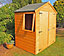 6 x 4 Feet Bute Shiplap Apex Dip Treated Garden Shed Double Door with One Opening Window