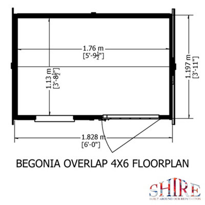 6 x 4 Feet Overlap SD Reverse Apex - 7