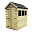 6 x 4 Garden Shed Premier Pressure Treated T&G APEX Wooden Garden Shed + 3 Windows + Single Door (6' x 4' / 6ft x 4ft) (6x4 )