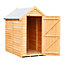 6 x 4 Garden Shed PRESSURE TREATED - Overlap - Apex Wooden Garden Shed - Windowless - Single Door - 6ft x 4ft - (1.83m x 1.20m)