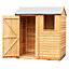 6 x 4 Garden Shed REVERSE - Value Overlap - Apex Wooden Garden Shed - 1 Window - Single Door - 6ft x 4ft ( (1.83m x 1.20m)