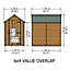6 x 4 Garden Shed Super Value Overlap - Apex Wooden Garden Shed - Windowless - Single Door - 6ft x 4ft (1.83m x 1.20m)