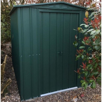 6 x 5 Apex Metal Garden Shed - Heritage Green (6ft x 5ft / 6' x 5' / 1.8m x 1.5m)