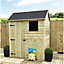 6 x 5 REVERSE Premier Pressure Treated T&G APEX Wooden Garden Shed + 1 Window + Single Door (6' x 5' / 6ft x 5ft) (6x5 )