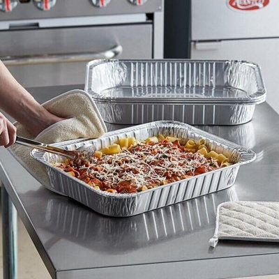 6 X 50Cm Aluminium Foil Roasting Dish Food Oven Baking Cooking Disposable Tray