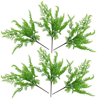 Pack of 3 x 30cm Artificial Ferns - Southern Wood - Lady and Royal - Potted