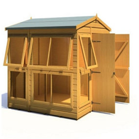 6 x 6 (1.82m x 1.82m) - Apex Sun Hut - Potting Shed