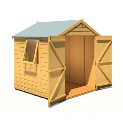 6 x 6 Feet Arran Double Doors - Oriented Strand Board (OSB) - Garden Shed Workshop - 7