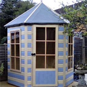 6 x 7 Pressure Treated Hexagonal Wooden Summerhouse
