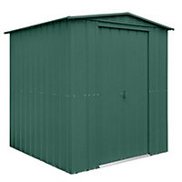 6 x 8 Apex Metal Garden Shed - Heritage Green (6ft x 8ft / 6' x 8' / 1.8m x 2.5m)