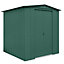 6 x 8 Apex Metal Garden Shed - Heritage Green (6ft x 8ft / 6' x 8' / 1.8m x 2.5m)