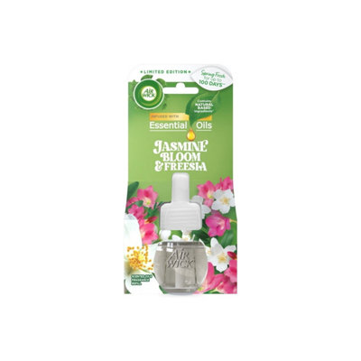 6 x Air Wick Plug In Air Freshener Single Refill Jasmine Bloom & Freesia 19ml
