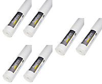 6 x Anaglypta Woodchip Paintable Wallpaper Tuffstuff Paste The Wall 10M