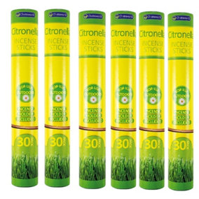 6 x Chatsworth  Citronella Incense Sticks