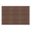 6 x Composite Interlocking Patio & Deck Tiles - All Weather Wood-Effect Garden Paving - Each Measure 29.5 x 29.5 x 2cm, Brown
