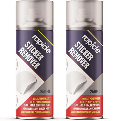 6 x Easy To Use 250ml Sticker Remover Spray Removes Art & Crafts Labels ...