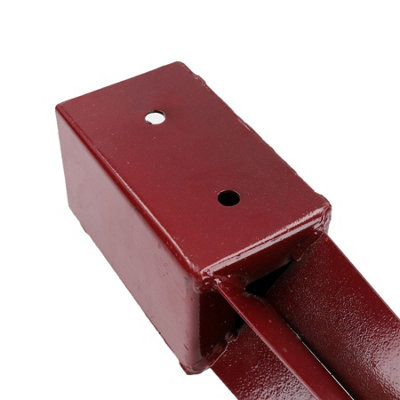 6 x Fence Post Holder Support with Drive down Spike for Posts 75mm x 75mm