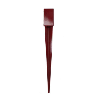 6 x Fence Post Holder Support with Drive down Spike for Posts 75mm x 75mm
