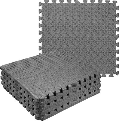 6 x Grey Interlocking Non-Slip Eva Foam Floor Tiles For Gyms & Yoga Price Comparisons | Compare The Build