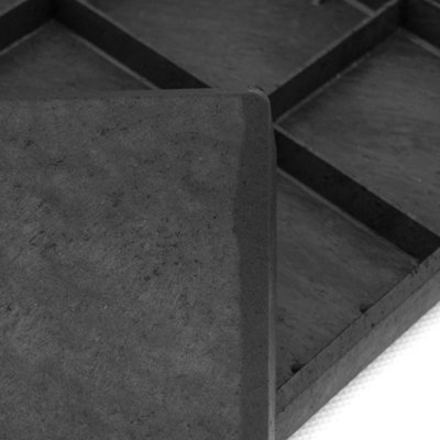 6 x Nicoman Square Stomp Stone Graphite Grey 30cm x 30cm
