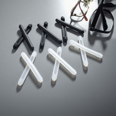 6 x Pairs of Non-Slip Glasses Grips - Silicone Slide-On Behind the Ear ...