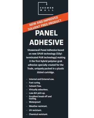 6 x Showerwall Shower Wall Panel Adhesive Glue Splashpanel 350ml Cartridge