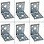 6 x Simpson Strong Tie Nail Plate Metal Light Reinforced Angle Bracket 40x40x40mm
