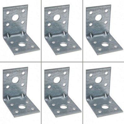 6 x Simpson Strong Tie Nail Plate Metal Light Reinforced Angle Bracket 40x40x40mm