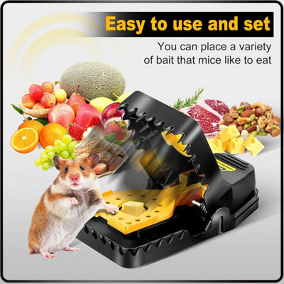 6 x Super Large Heavy Duty Snap Mouse Rat Traps Rat Bait Rats Catcher ...