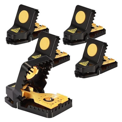 6 x Super Large Heavy Duty Snap Mouse Rat Traps Rat Bait Rats Catcher ...