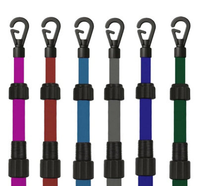6 x Washing Line Pole - Telescopic Clothes Line Prop - Heavy Duty ...