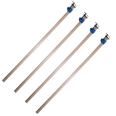 60" 1500mm Aluminium Sash Clamp Grip Bench Work Holder vice Slide Cramp 4pk
