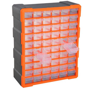 60 Drawers Plastic Storage Cabinet Organizer