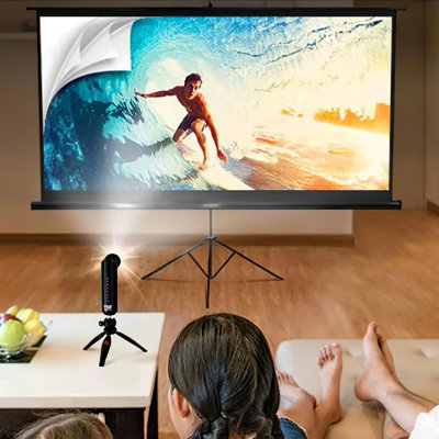 60 Inch Tripod Floor Standing Black And White Portable 16:9 Series ...