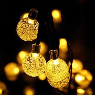 60 LED Ball Solar Light Party Fairy Outdoor Retro Ball String Lights Patio Garden